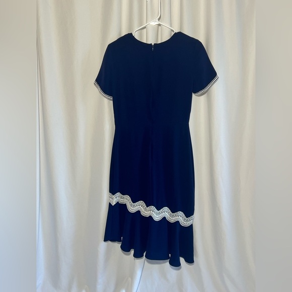 Shoshanna Dinan Navy crochet Midi Dress | 6 - Picture 3 of 12